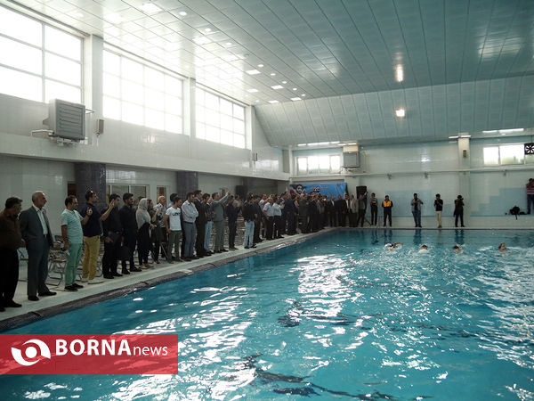 افتتاح استخر شهید حججی با حضور وزیر ورزش و جوانان