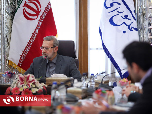 دیدار رییس کمیسیون سیاست خارجی مجلس ایتالیا با علی لاریجانی