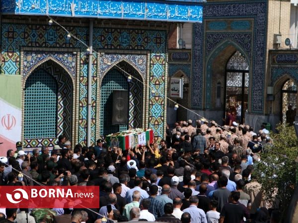 مراسم تشییع پیکر" شهید مهدی کامور "در آستانه اشرفیه