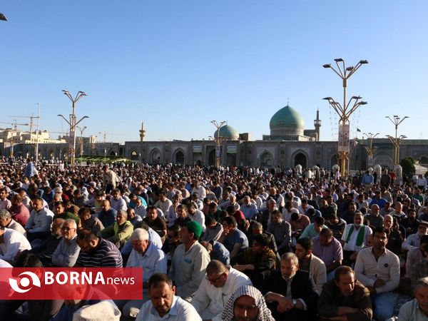 نماز عید قربان در حرم مطهر رضوی