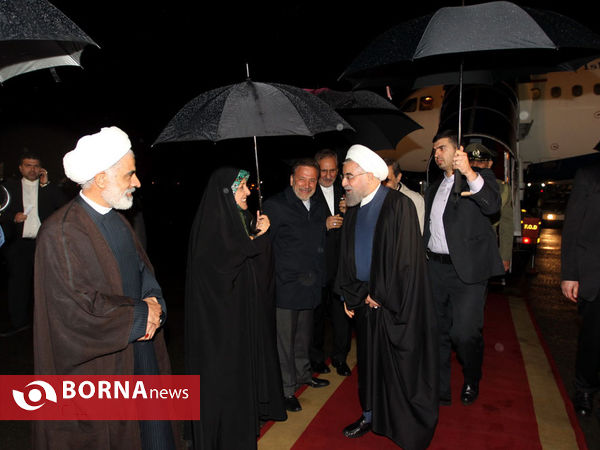 ورود رییس جمهوری به تهران