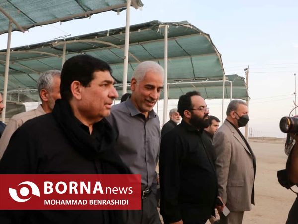 بازدید معاون اول رییس جمهور از مرزهای اربعین خوزستان