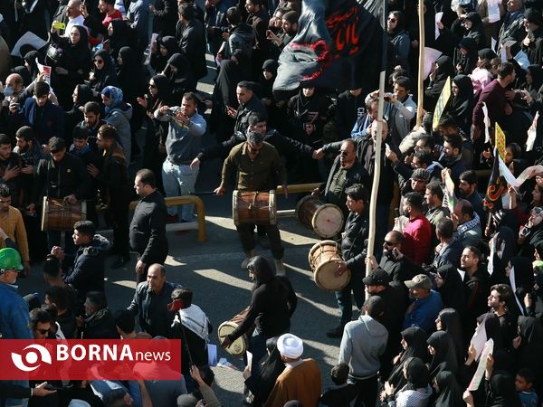 تشییع پیکر مطهر سردار سلیمانی و ابومهدی المهندس در اهواز(2)