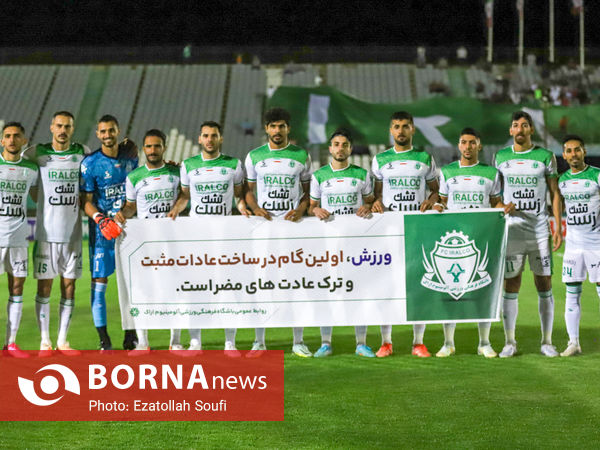 دیدار تیم های فوتبال آلومینیوم -شمس آذر