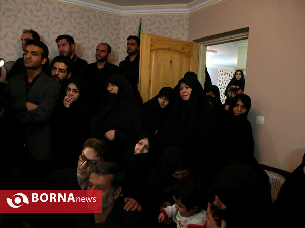 رهبر معظم انقلاب در منزل سردار شهید همدانی