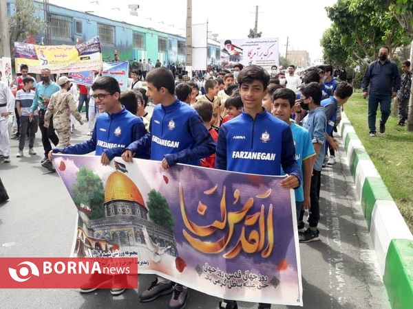 راهپیمایی روز قدس_ شهرستان قرچک