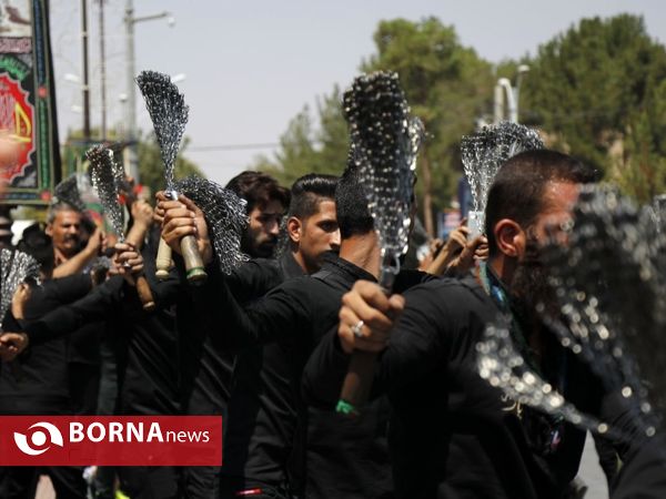 مراسم عزاداری مردم شهر کرمان در روز تاسوعای حسینی
