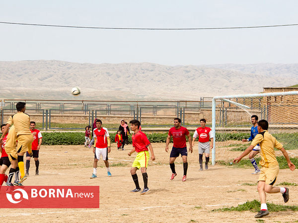 بازی فوتبال بهاره در روستای کلانتر
