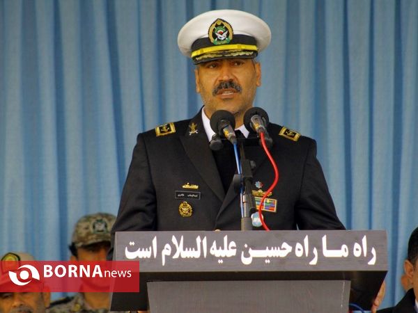 مراسم صبحگاه مشترک نیروهای مسلح استان به مناسبت روز نیروی دریایی