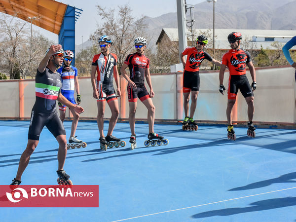 تمرین اسکیت بازان استان مرکزی با حضور جمعی از بازیکنان تیم ملی