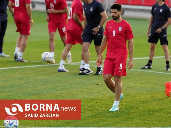 تمرین تیم ملی فوتبال ایران