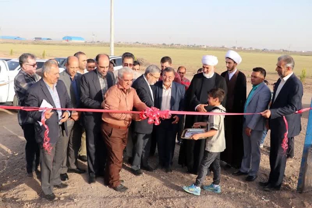 دو طرح آبیاری در شهرستان بوئین زهرا افتتاح شد