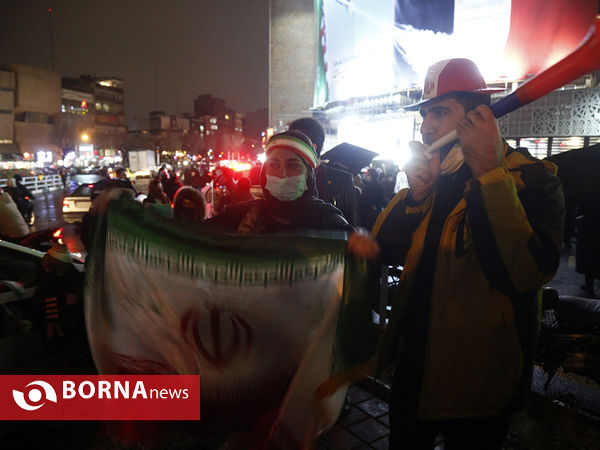 شادی مردم پس از راهیابی تیم فوتبال ایران به جام جهانی
