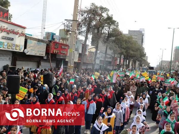 راهپیمایی 22 بهمن شهرستان بهارستان