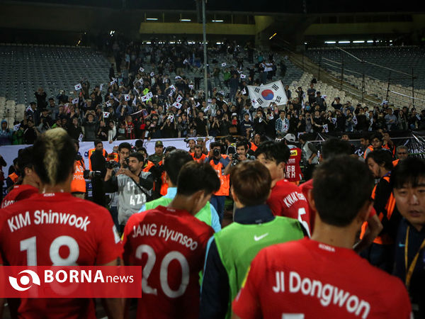 در حاشیه دیدار تیمهای  فوتبال ایران - کره جنوبی