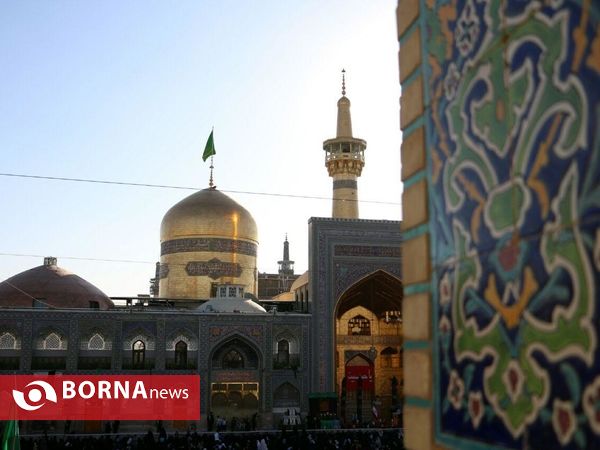 آيين تعويض پرچم گنبد منور رضوی