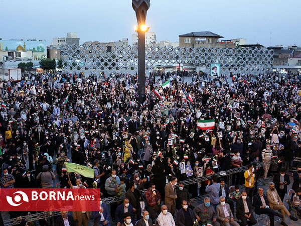 جشن پیروزی ابراهیم رئیسی در انتخابات - ۲