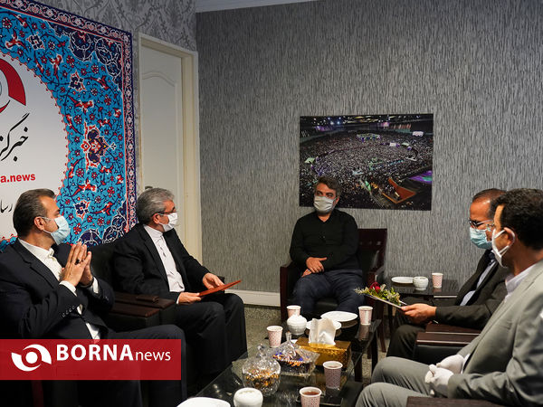 حضور خسرو ساکی و حسین صادقی در خبرگزاری برنا