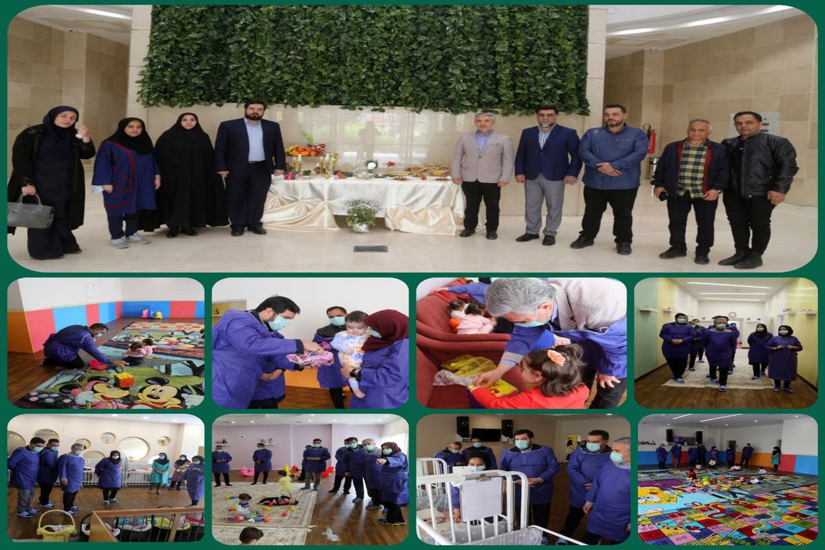  دیدار عیدانه شهردار منطقه 15 با کودکان شیرخوارگاه شبیر
