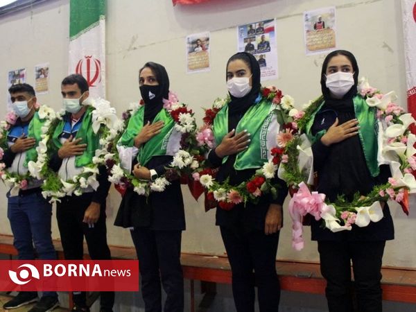 مراسم استقبال از مقام آوران مسابقات انتخابی المپیک _ بندرانزلی