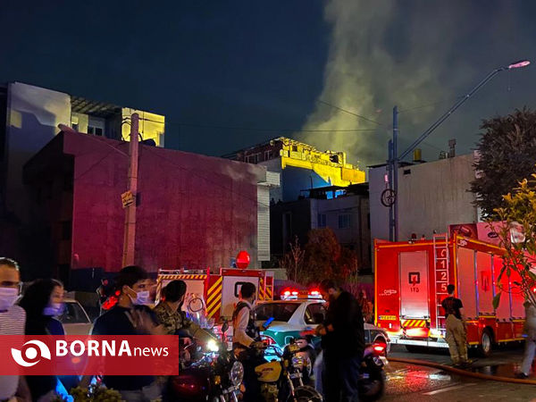 آتش‌سوزی در کلینیک درمانی در میدان قدس