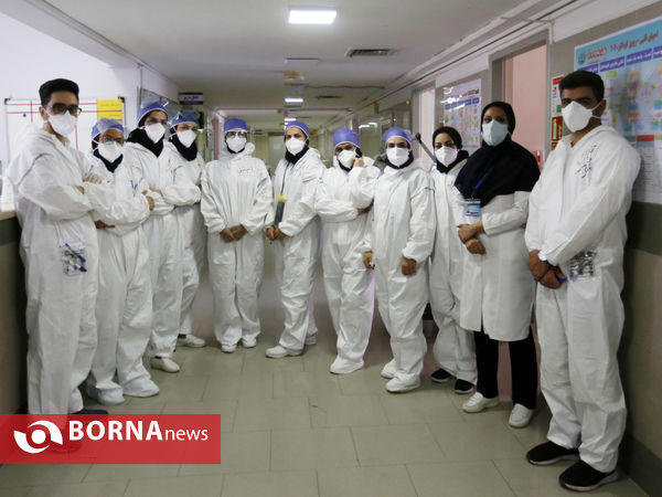 نبرد با کرونا بیمارستان نمازی شیراز