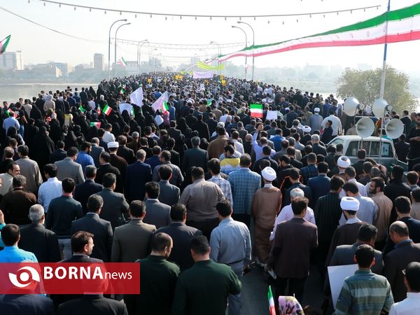 راهپیمایی حمایت از ولایت و اقتدار کشور - اهواز