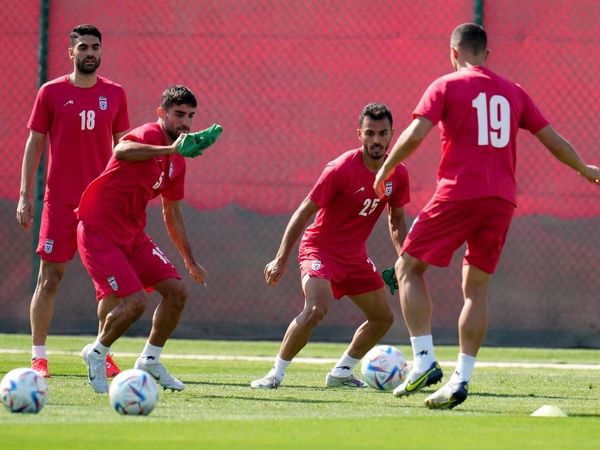 تمرین تیم ملی قبل از دیدار با ولز