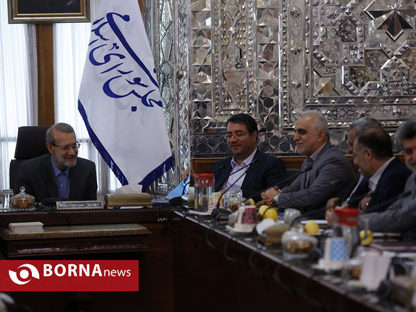 دیدار جمعی از وزرا با رییس مجلس شورای اسلامی
