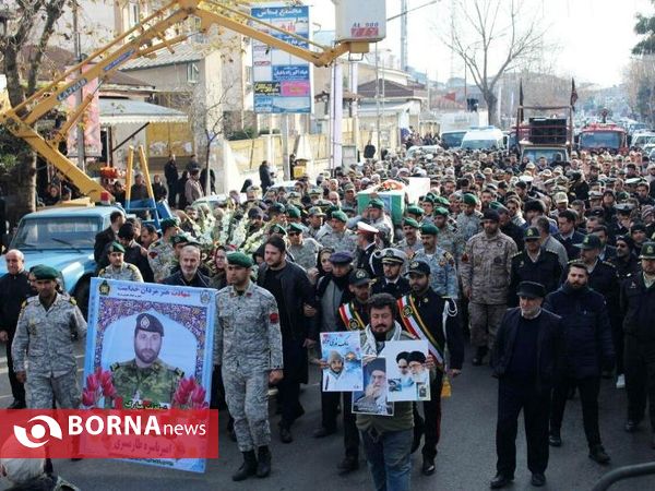تشییع  پیکر شهید امیر باسره -بندرانزلی