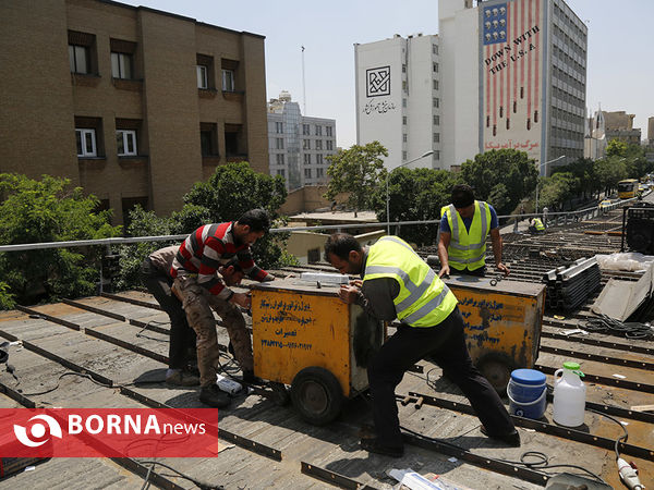 عملیات بازسازی پل کریمخان