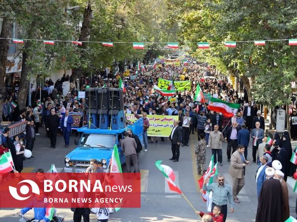 راهپیمایی 13 آبان در ساری