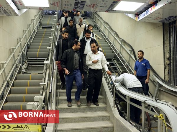 بازدید خبرنگاران از خط 2 قطارشهری مشهد