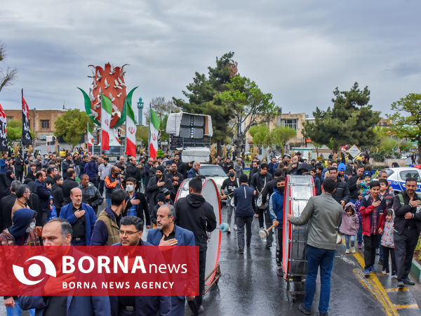  تجمع بزرگ مردم اراک