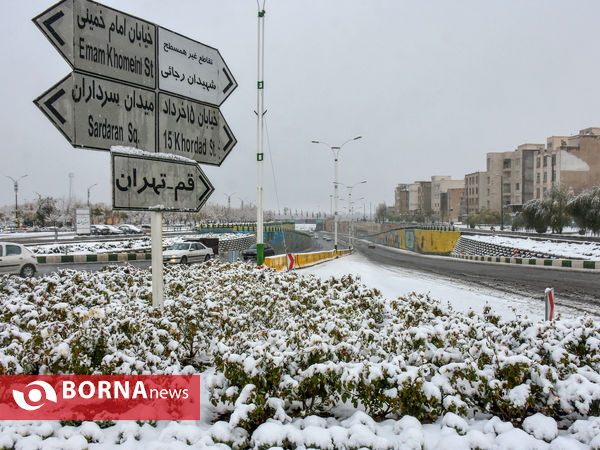 چهره زمستانی اراک در آخرین ماه پاییز