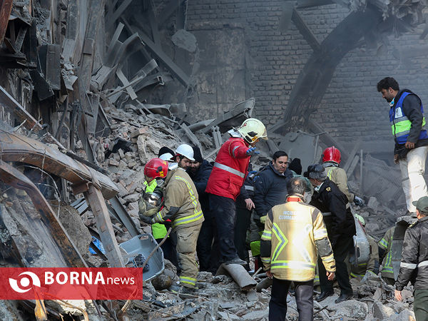 پیدا شدن پیکر آتش نشانان