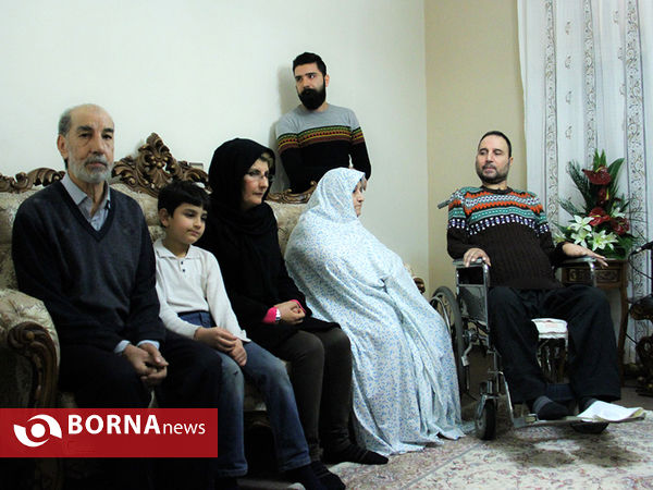 دیدار رئیس جمهوری با جانباز سوری