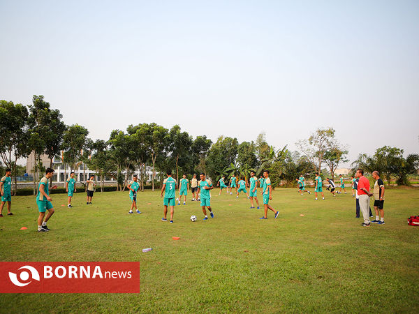 تمرین تیم ملی فوتبال در کمپ بیگ استار اندونزی