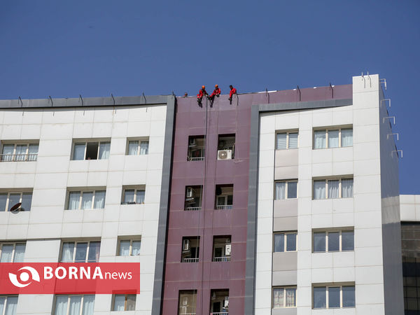 مانور بزرگ امداد و نجات نیروهای آتش نشان