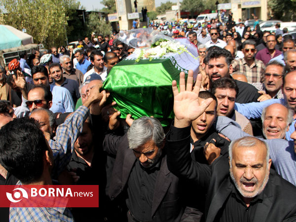 تشییع و تدفین پیکر دوچرخه سوار جانباز بهمن گلبارنژاد در شیراز