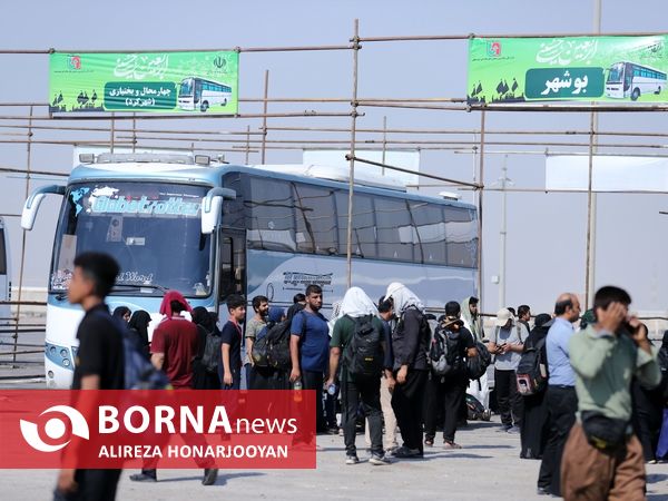 پایانه اتوبوسرانی اربعینی شلمچه