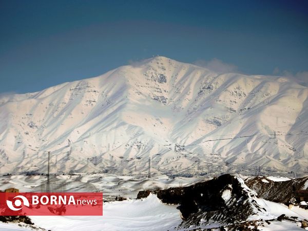 برف در غرب تهران