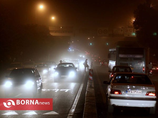 طوفان و گرد و غبار در تهران