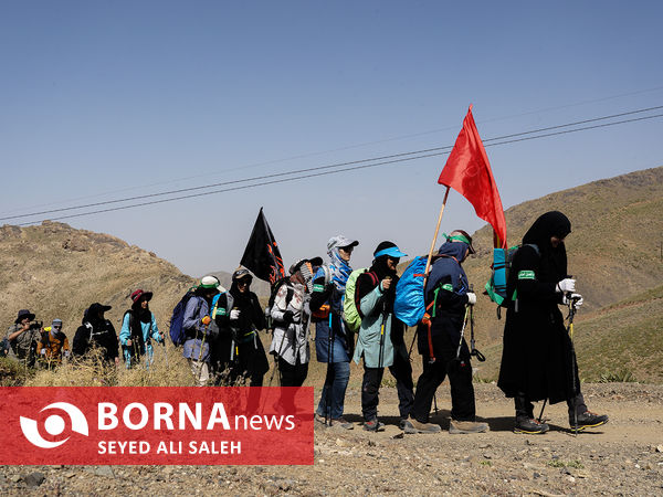 صعود بر بلندای تهران با پرچم سیدالشهدا