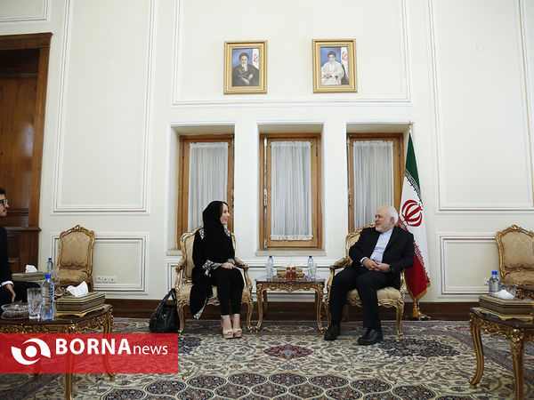 دیدار وزیر امور خارجه ایران با رییس اتحادیه بین المجالس