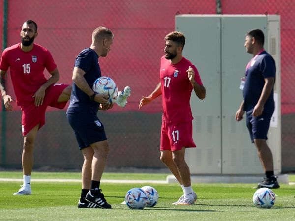 تمرین تیم ملی قبل از دیدار با ولز