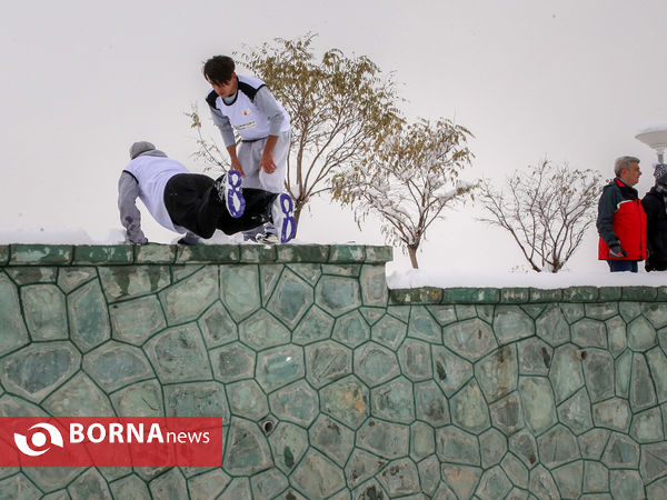 پارکور در برف
