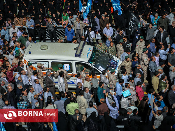 مراسم تشییع پیکر مطهر شهدای فاجعه منا - دانشگاه تهران