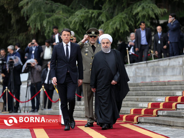 استقبال رسمی از نخست وزیر ایتالیا و مذاکره مقامات عالی رتبه دو کشور