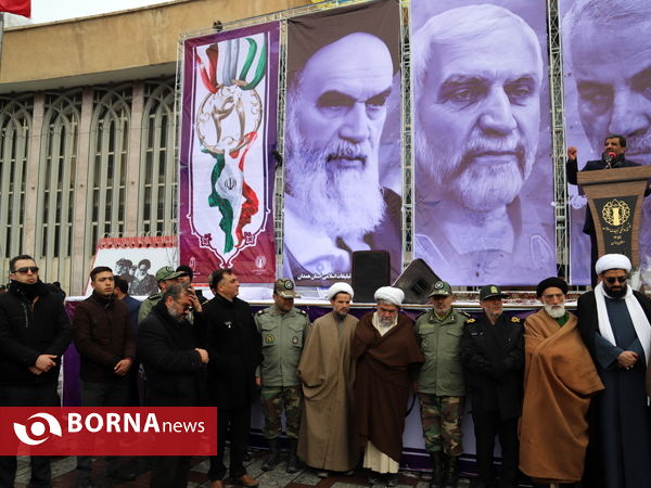 حضور شکوهمند همدانی ها در راهپیمایی ۲۲بهمن سلیمانی ها